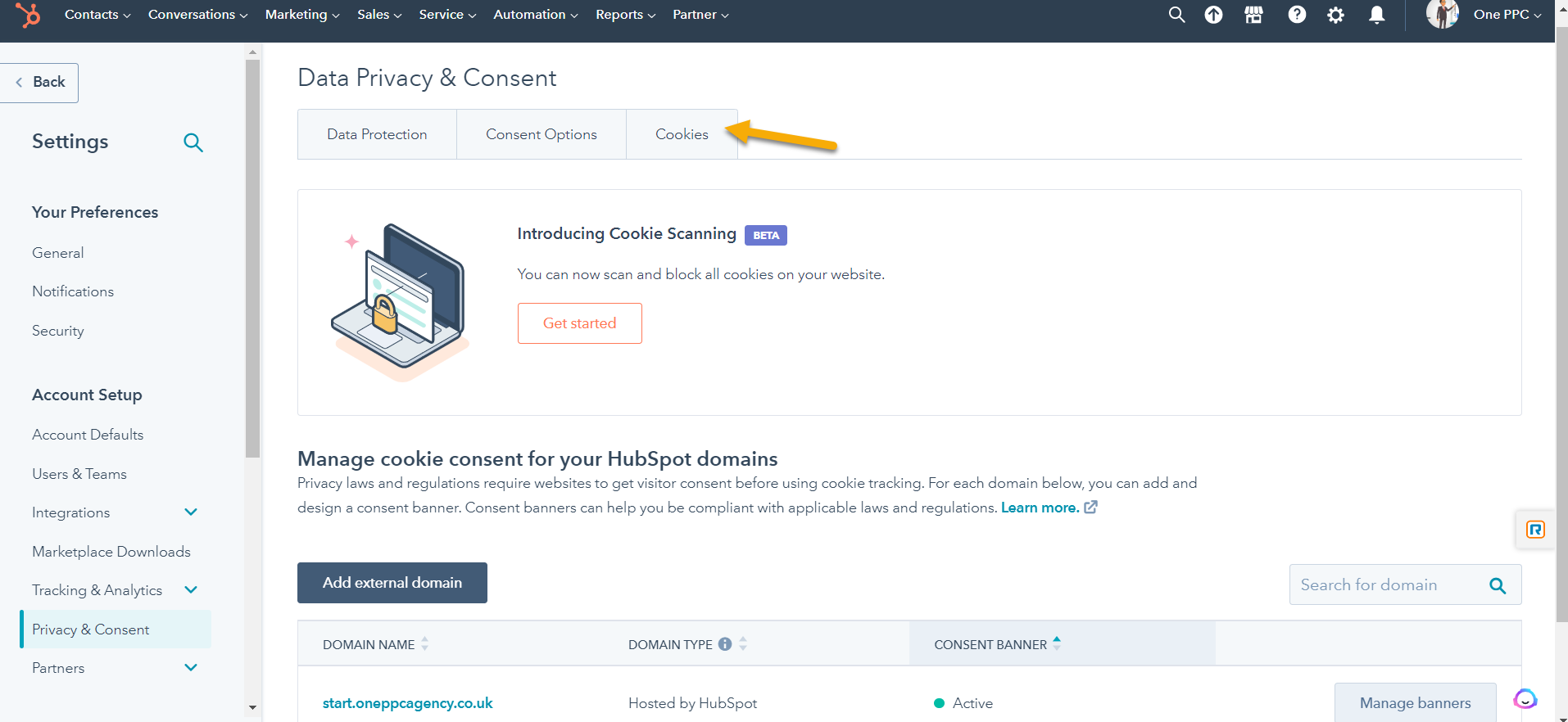 Cookies HubSpot GDPR