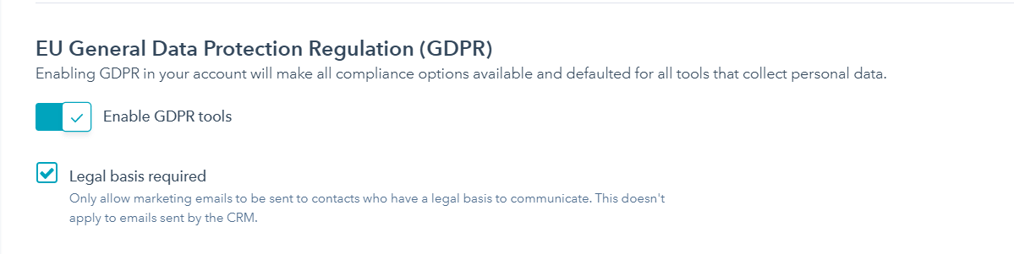 Enable GDPR Tools Mini