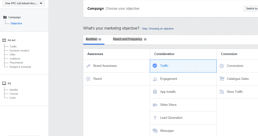 Facebook Campaign Objectives ekse