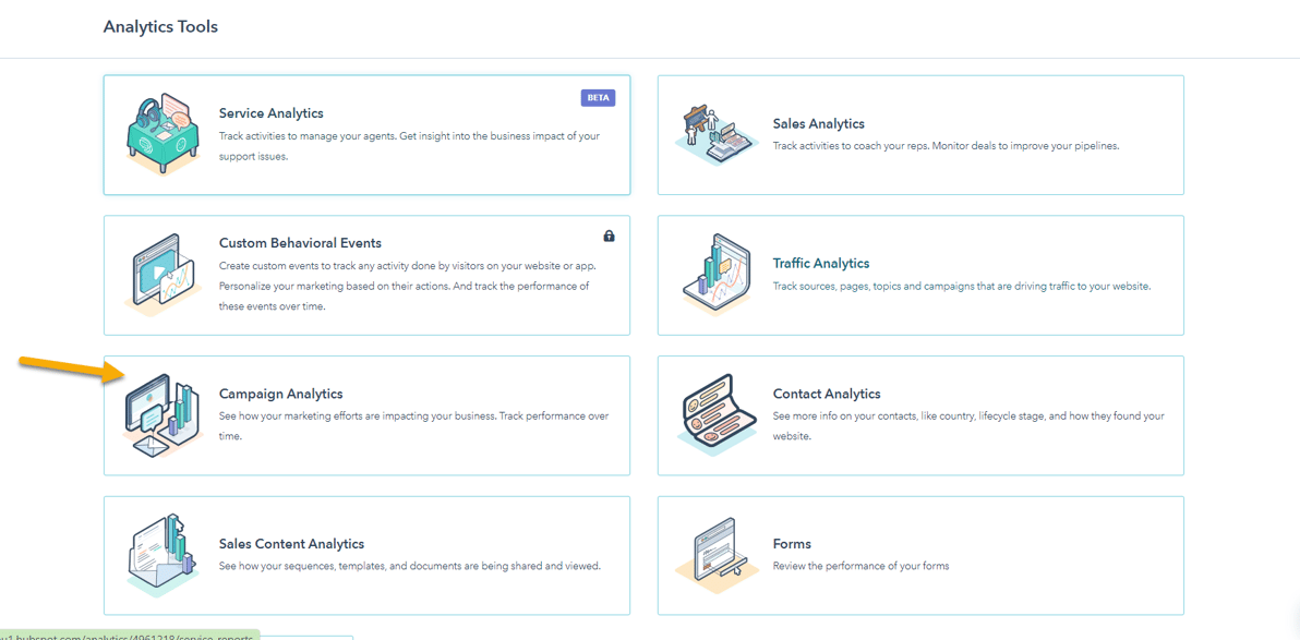 HubSpot Campaign Analytcs