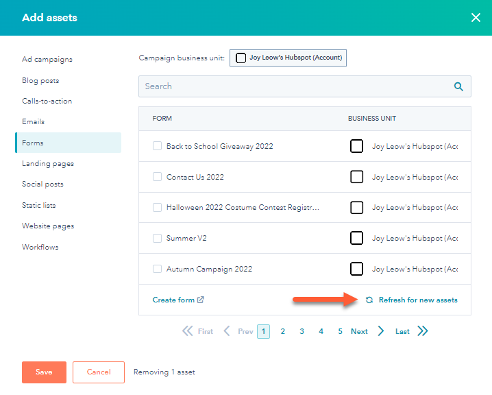 HubSpot Campaign Assets