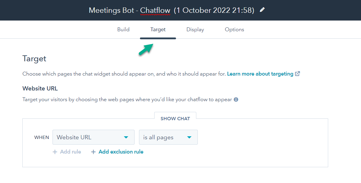 HubSpot ChatFlow 5 Target-1