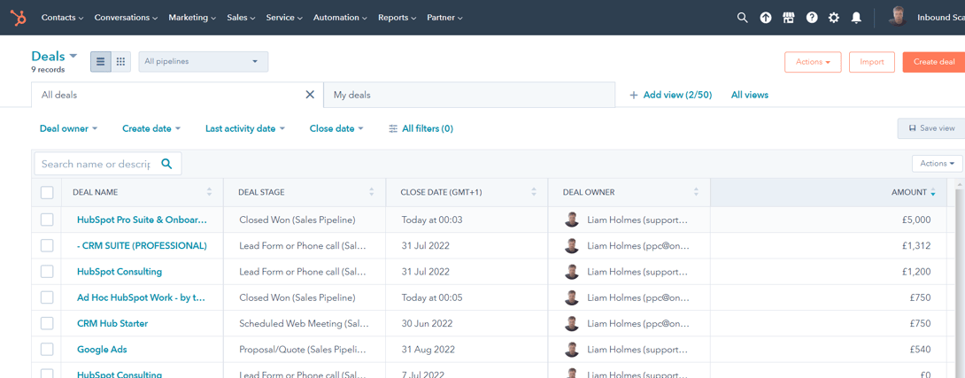HubSpot Deals Index Page List-1