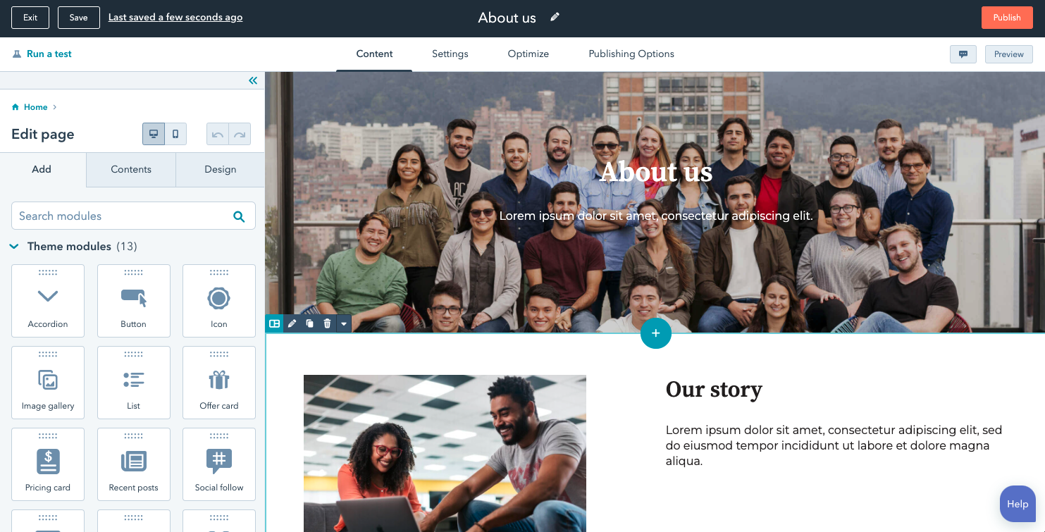HubSpot Drag and Drop Editor 3-1