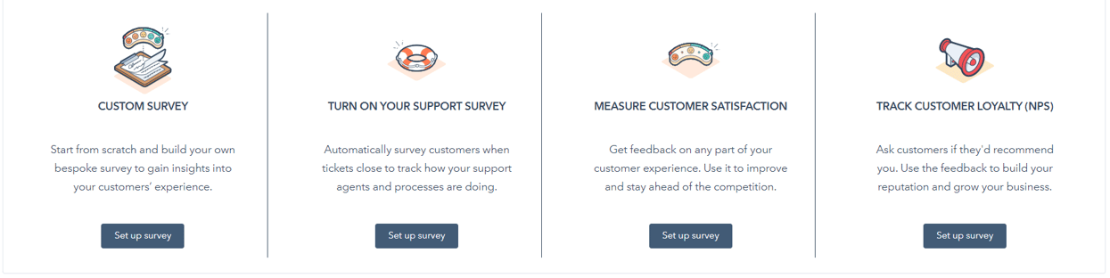 HubSpot Feedback Surveys close up