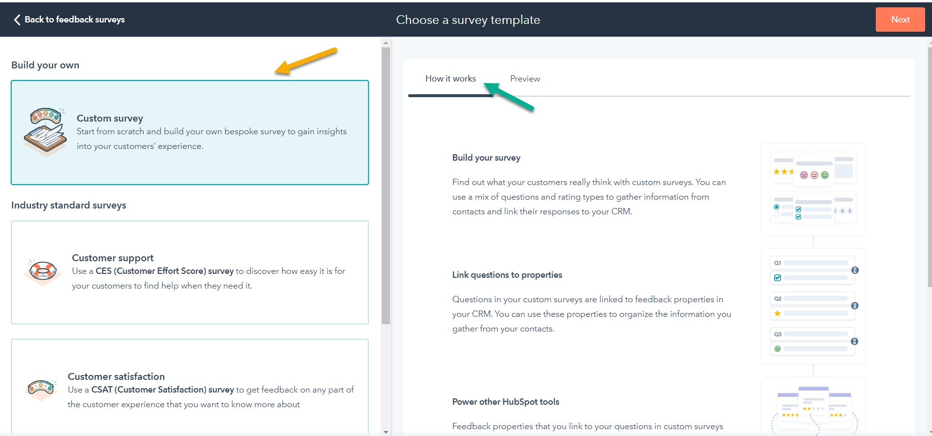 HubSpot Feedback survey Template