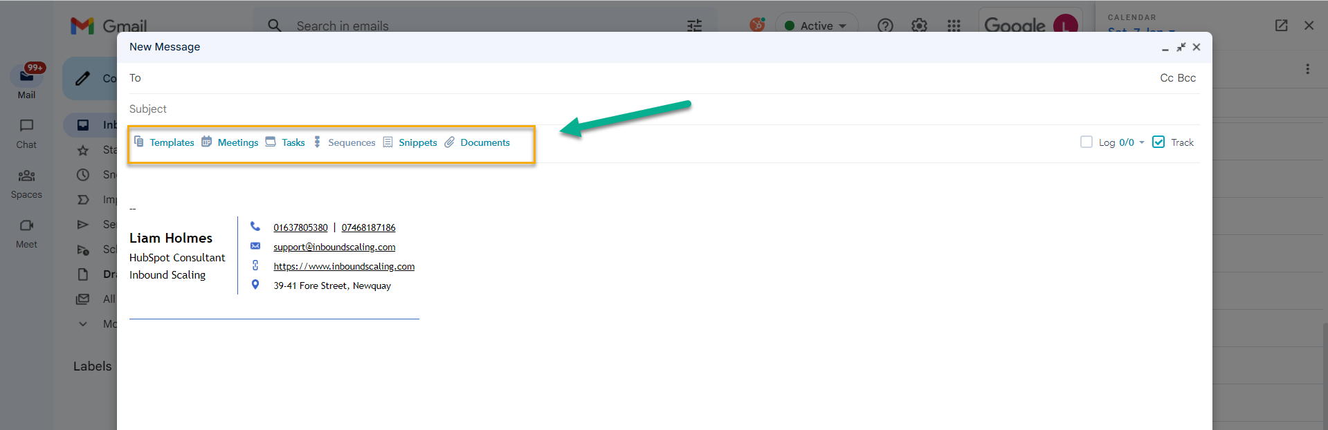 HubSpot Functionality inside Email List