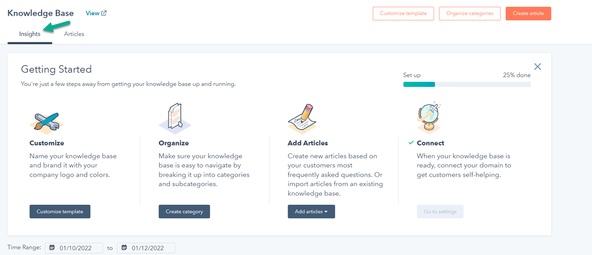 HubSpot Knowledge Base