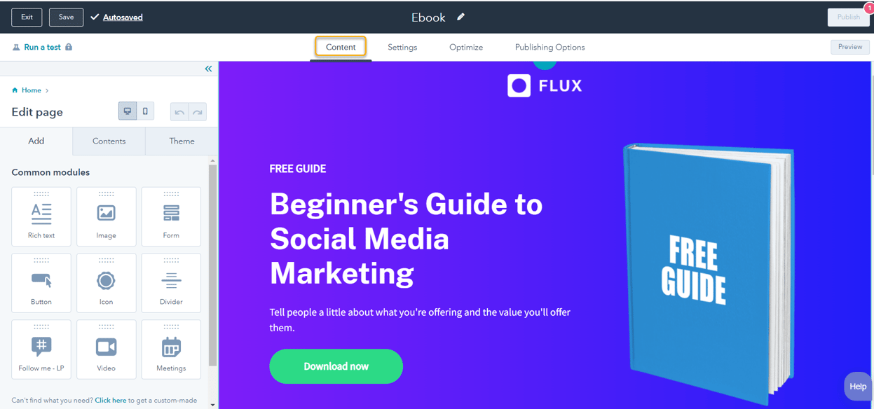 HubSpot Landing Page asdasd