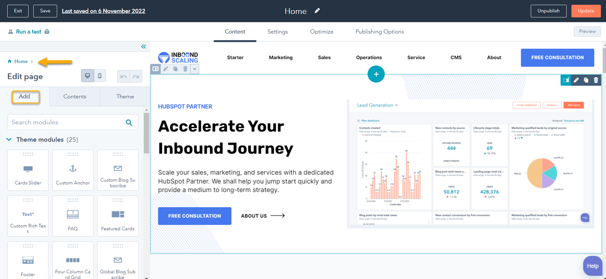 HubSpot Landing page tips CMS Page Editor
