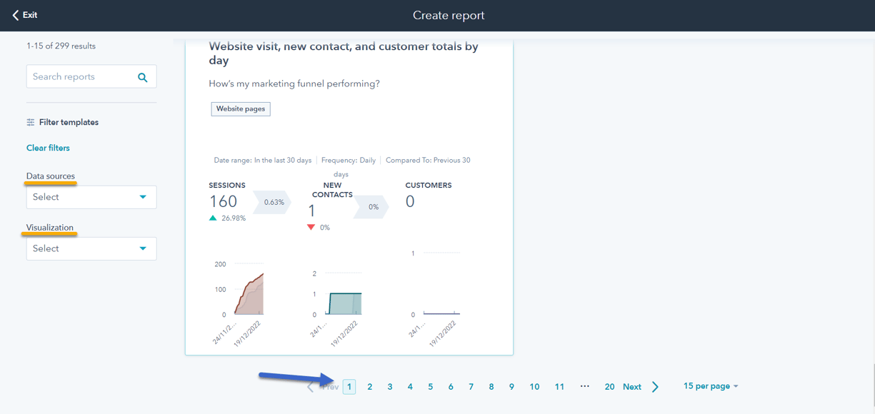 HubSpot Reports Filter Templates