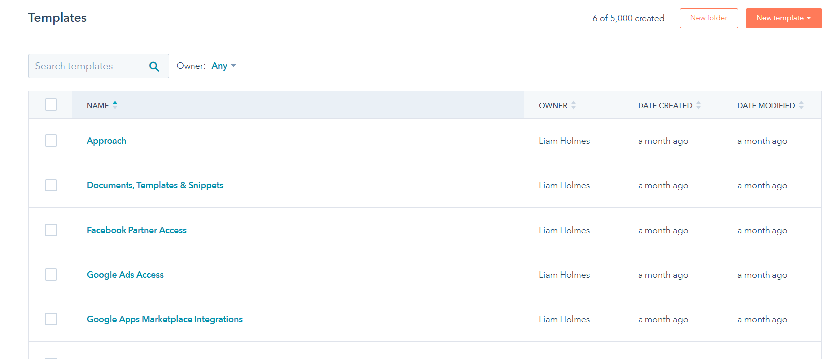 HubSpot Sales Templates Conversaions 1