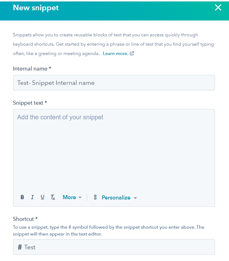 HubSpot Snippets 3 New