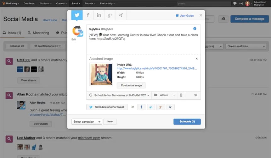 HubSpot Social Media Tool-1