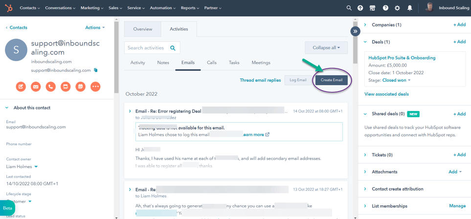 HubSpot Tips Use as main system
