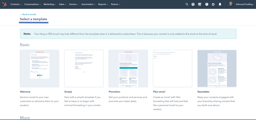 Hubspot Email Templates marketing