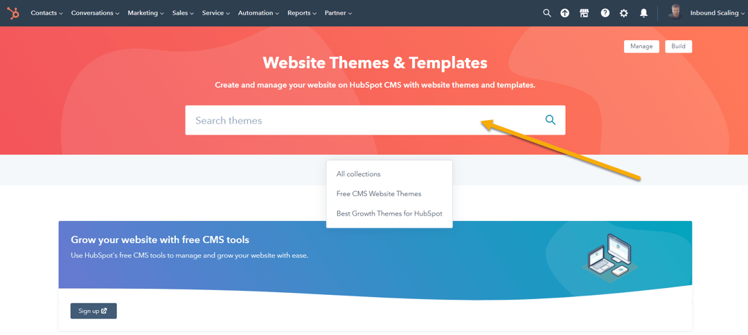 Hubspot themes and templates marketplace