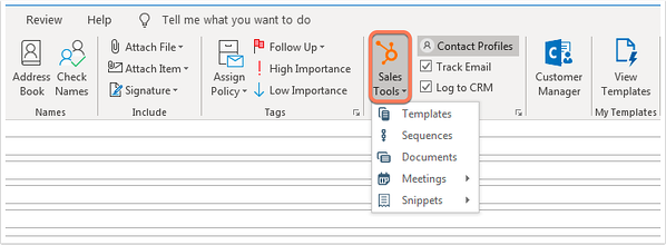 Outlook Sales Extenion HubSpot3
