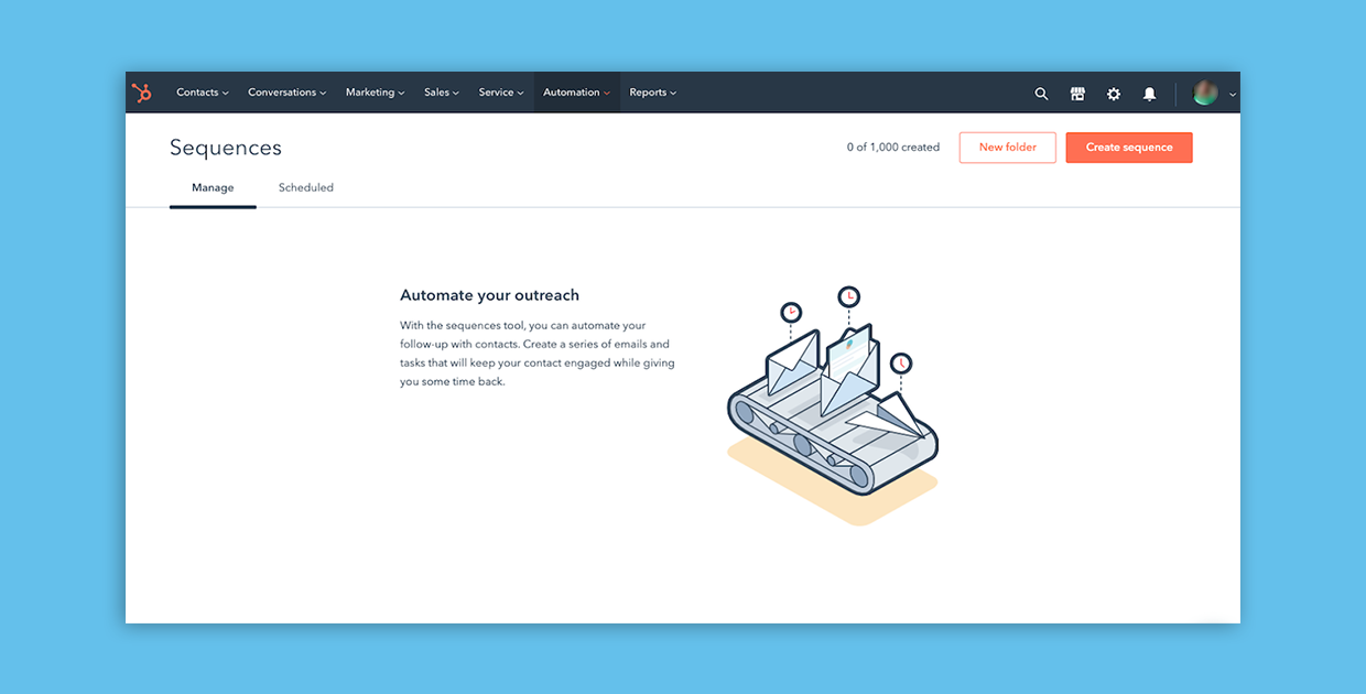 hubspot automation sequences for sales