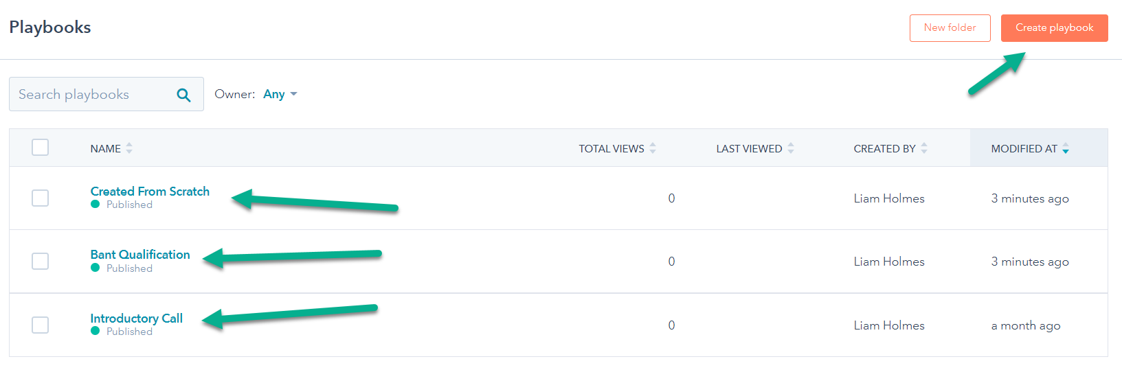 hubspot playbooks 3