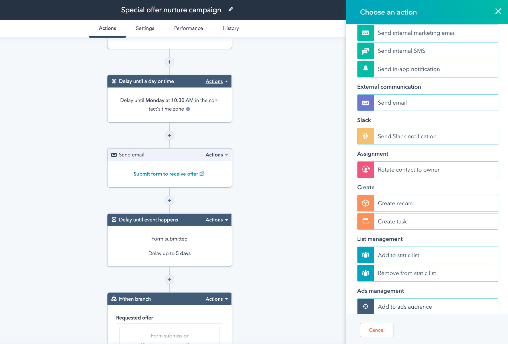 operations hub workflow