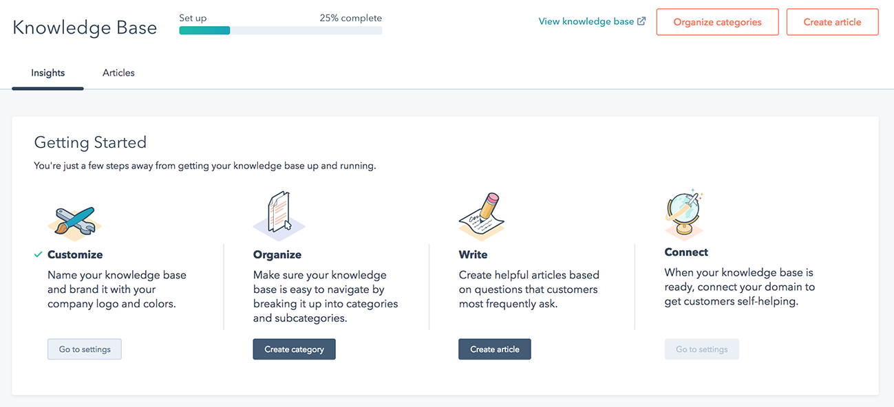 Knowledge Base  Knowledge Base Setup x